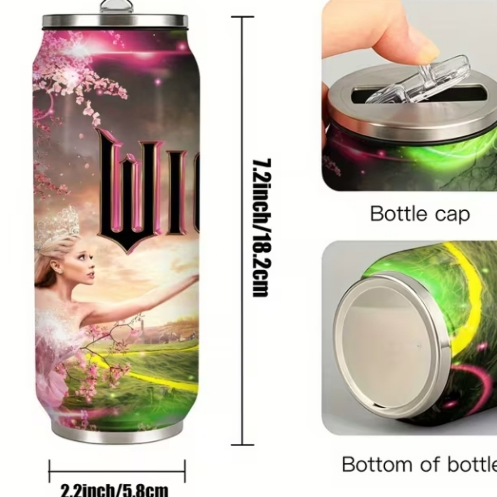 Wicked Themed Stainless Steel Can Tumbler (1 Tumbler ) - Picture 2 of 4